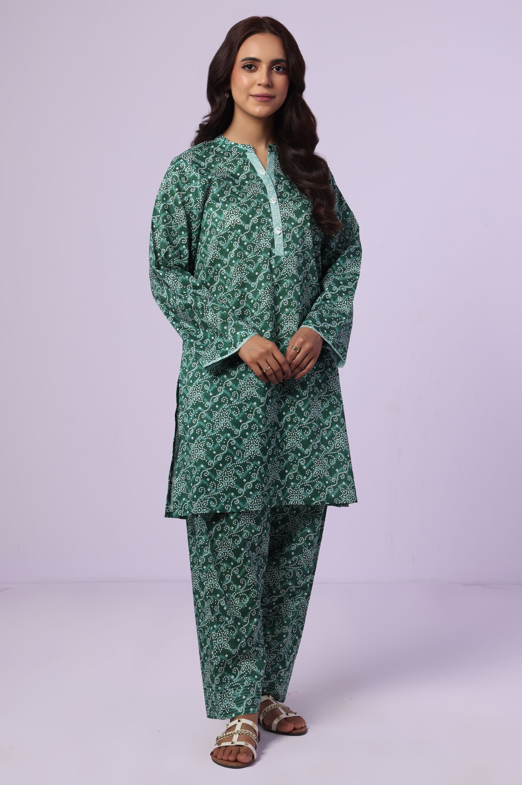 Stitched 2 Piece Printed Lawn Suit